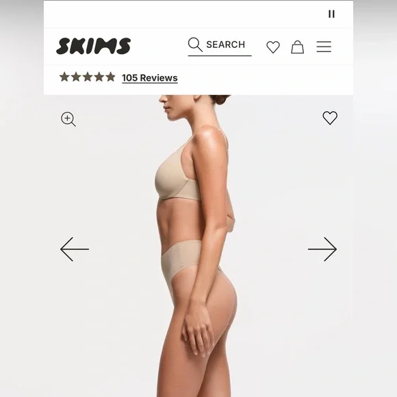 [Skims] NWT Smoothing Full Coverage Lightly Lined Bra - Picture 2 of 8